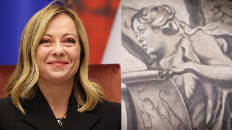 इटली की चर्च में फरिश्ते की तस्वीर में लगा मेलोनी का फोटो, भड़के लोग; मुसोलिनी से जुड़ा कनेक्शन… इटली की चर्च में फरिश्ते की तस्वीर में लगा मेलोनी का फोटो, भड़के लोग; मुसोलिनी से जुड़ा कनेक्शन…