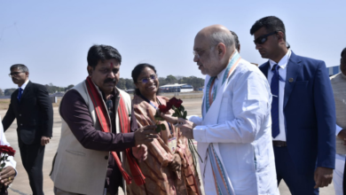 रायपुर : केन्द्रीय गृह मंत्री श्री अमित शाह का जगदलपुर के मां दंतेश्वरी एयरपोर्ट में आत्मीय स्वागत…