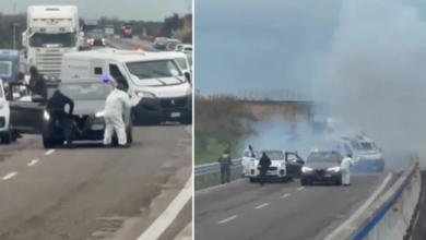 इटली में कैश वैन लूटने की कोशिश, लुटेरों ने हाईवे पर किया बम धमाका और पुलिस पर अंधाधुंध फायरिंग… इटली में कैश वैन लूटने की कोशिश, लुटेरों ने हाईवे पर किया बम धमाका और पुलिस पर अंधाधुंध फायरिंग…