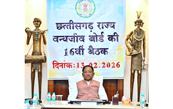 रायपुर : वन्यजीवों के प्राकृतिक आवास की सुरक्षा और सह-अस्तित्व के सिद्धांतों के अनुरूप हो सभी गतिविधियों का संचालन : मुख्यमंत्री श्री साय…