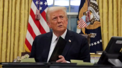 ट्रंप को अपनों ने ही दिया जोर का झटका, US प्रेसिडेंट द्वारा नियुक्त जजों ने टैरिफ को बताया अवैध… ट्रंप को अपनों ने ही दिया जोर का झटका, US प्रेसिडेंट द्वारा नियुक्त जजों ने टैरिफ को बताया अवैध…