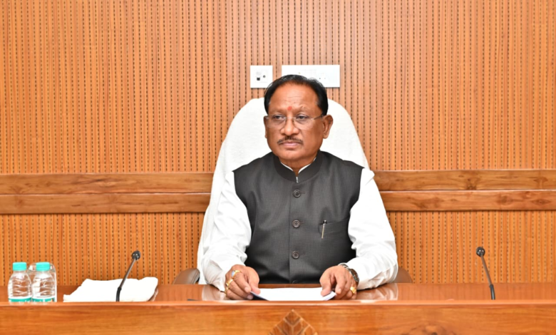 रायपुर : मुख्यमंत्री श्री विष्णु देव साय की अध्यक्षता में आज यहाँ विधानसभा परिसर स्थित सभाकक्ष में मंत्री परिषद की बैठक…