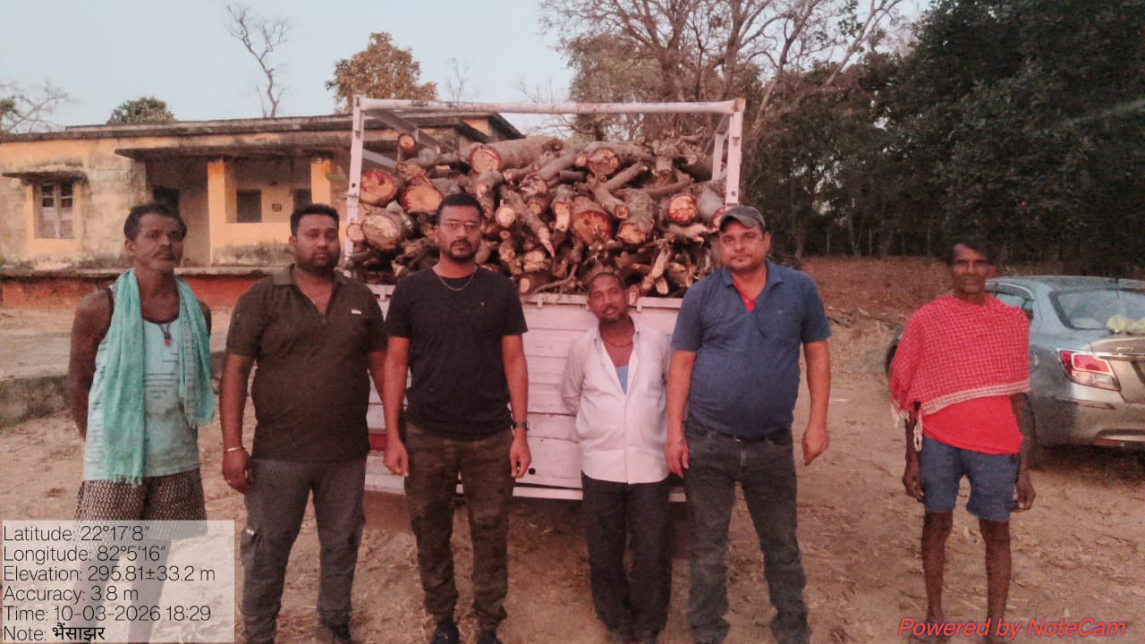 रायपुर : लकड़ी के अवैध परिवहन पर कार्रवाई…