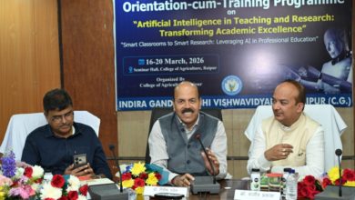 रायपुर : कृषि शिक्षा एवं अनुसंधान में आर्टिफिशियल इंटेलिजेंस के प्रभावी उपयोग से बदलेगी तस्वीर…
