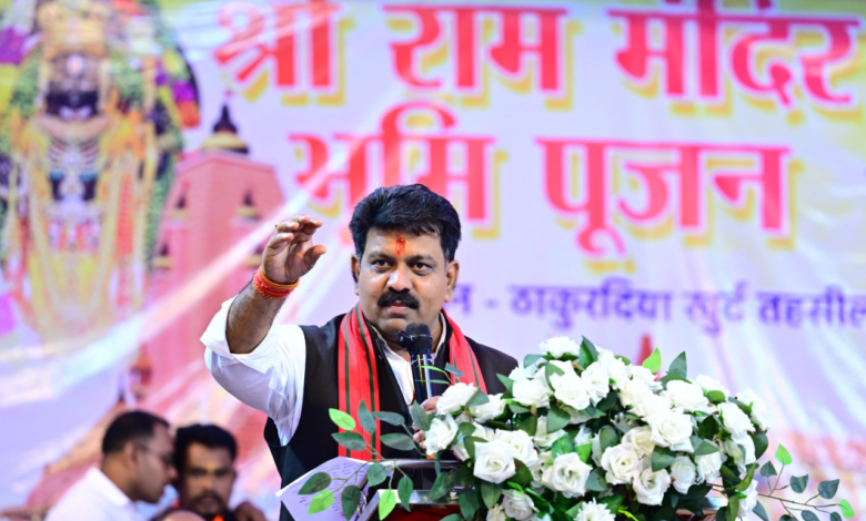 रायपुर : ठाकुरदिया खुर्द में राम मंदिर का उपमुख्यमंत्री श्री विजय शर्मा ने किया भूमिपूजन…