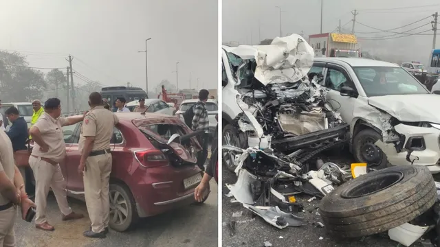 पानीपत के सिवाह में भीषण सड़क हादसा, दो दर्जन गाड़ियां आपस में टकराईं; कई लोग घायल…