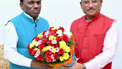 रायपुर : मुख्यमंत्री श्री विष्णु देव साय से गोवा के खेल एवं जनजातीय कल्याण मंत्री श्री रमेश तावड़कर की सौजन्य भेंट…