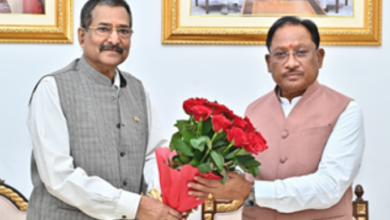 रायपुर : मुख्यमंत्री विष्णु देव साय से छत्तीसगढ़ राज्य पुलिस जवाबदेही प्राधिकरण के नव पदस्थ सदस्य राजीव श्रीवास्तव ने की सौजन्य भेंट… रायपुर : मुख्यमंत्री विष्णु देव साय से छत्तीसगढ़ राज्य पुलिस जवाबदेही प्राधिकरण के नव पदस्थ सदस्य राजीव श्रीवास्तव ने की सौजन्य भेंट…